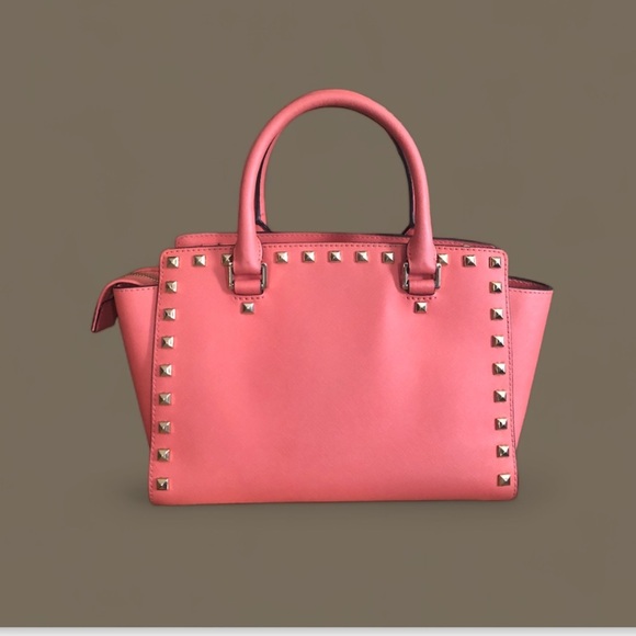 Michael Kors Studded Selma Satchel - Picture 4 of 6